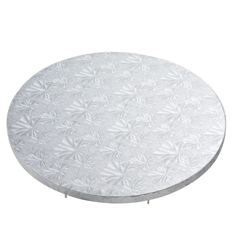 Juvale 3-Pack 12 Inch Cake Drum - Silver, Round, Corrugated