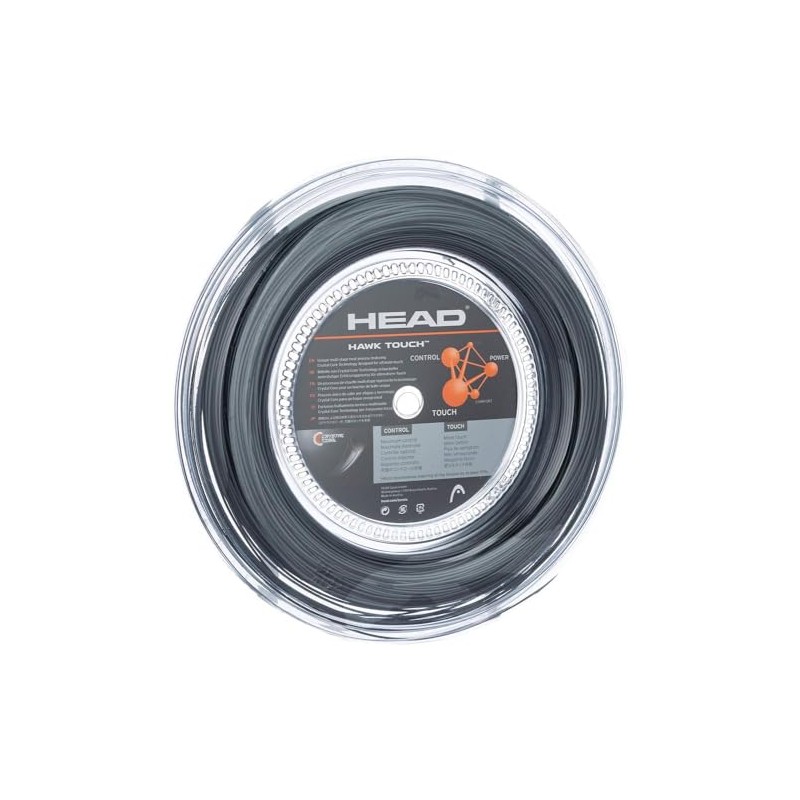 HEAD Unisex Adult Hawk Touch (200m Reel) Tennis String, Anthracite,
