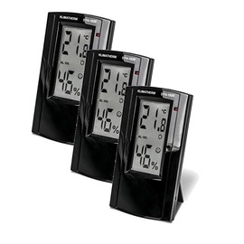 KLIMATHERM Home Climate Meter DTH 1020-Black, Digital Hygrometer Thermometer, Indoor Temperature, Humidity Meter (3)