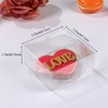 SLShePack 3¼"X3¼X1½ 25PCS Clear Mini Donut Boxes Cookie Boxes Soap