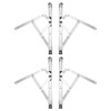 uxcell 4Pcs Casement Window Hinge, 14-inch Stainless Steel Friction Stay