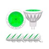 6-Pack MR16 Green LED Bulbs-Natural 5W 50W Halogen GU5.3 Base