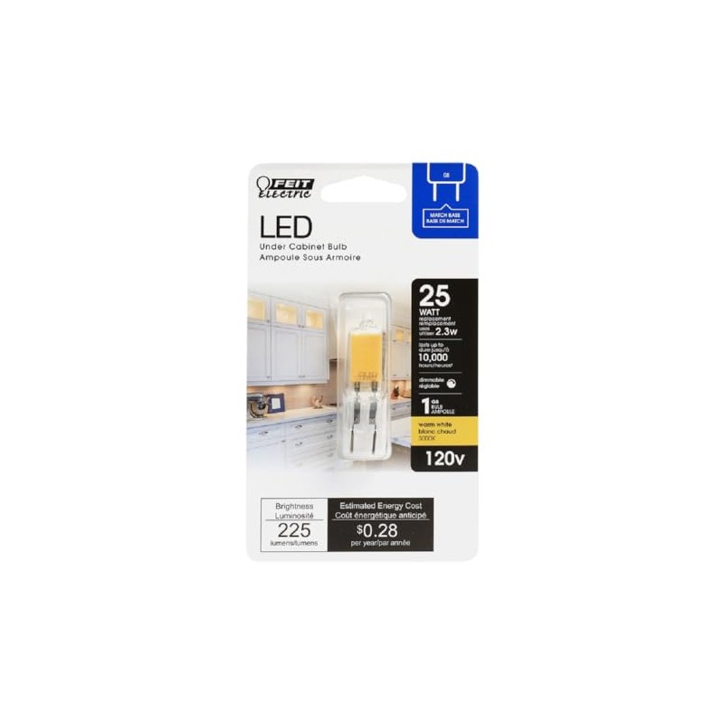 Feit Electric LED DIM T4 G8 WW 25W