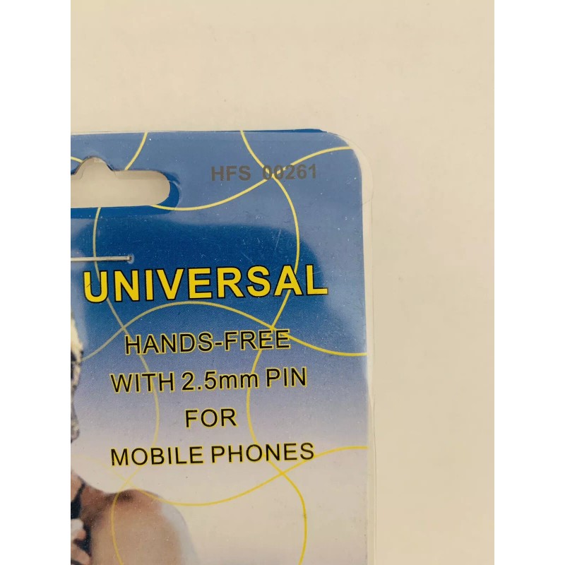 Universal Hands-Free Headset for Mobile Phones with 2.5mm Port