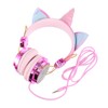 Operitacx Comfortable Protein Earmuffs Cat Ears Unicorn Horn Headset for