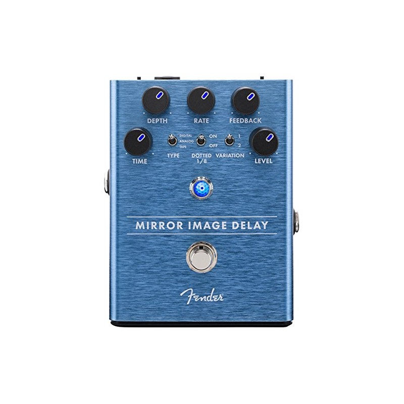 Fender Mirror Image Delay Pedal Bundle with Instrument Cable and