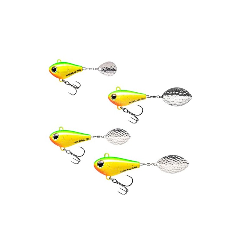SpinMad Jigmaster 24g Jig Spinner Lead Head Spinner Colour Favourite