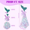 MOLENCO 15 Pcs Mermaid Themed Candy Boxes, Purple Bow Party