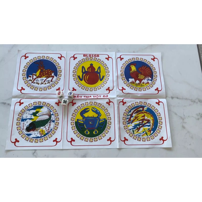 LHT Gourd Fish Shrimp Crab Dice Crown Anchor Game Chuck