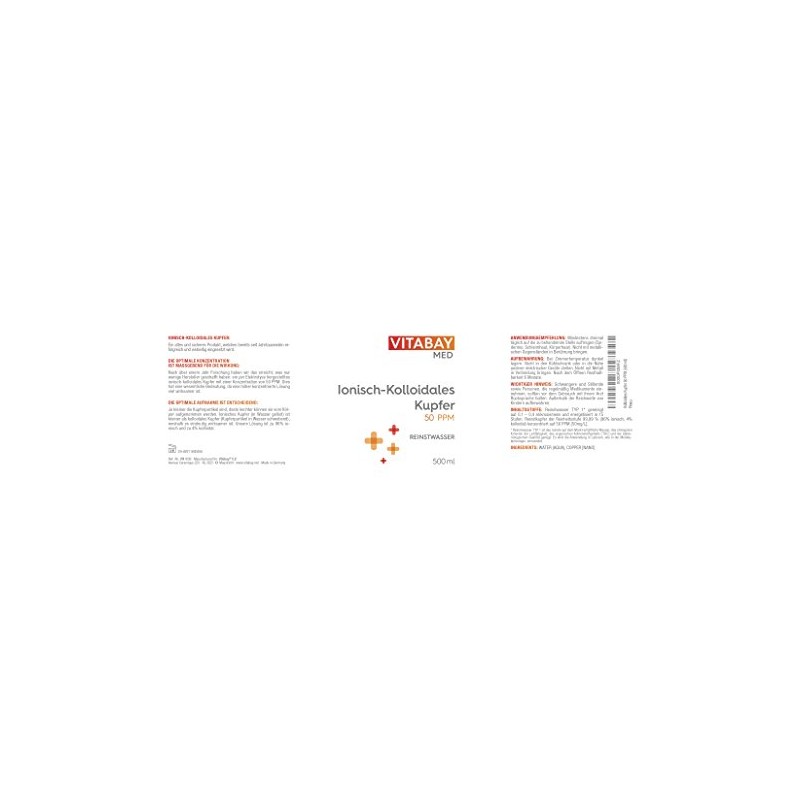 Colloidal Copper 50 PPM – Highly Concentrated (Purity 99.99%) (500