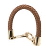 Nicerity PU Leather Braided Purse Strap 11.8inch Replacement Handle Short