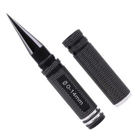 Micro Traders Hole Puncher Black Car Body Shell Hole Opener Expanding Reamer 0-13mm Puncher Drill DIY Tool with Size Indicator for RC Car Ship Aircraft Model