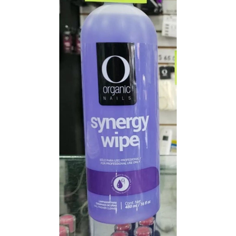 Organic Nails Synergy Wipe Limpiador de Uñas 480 ml 16