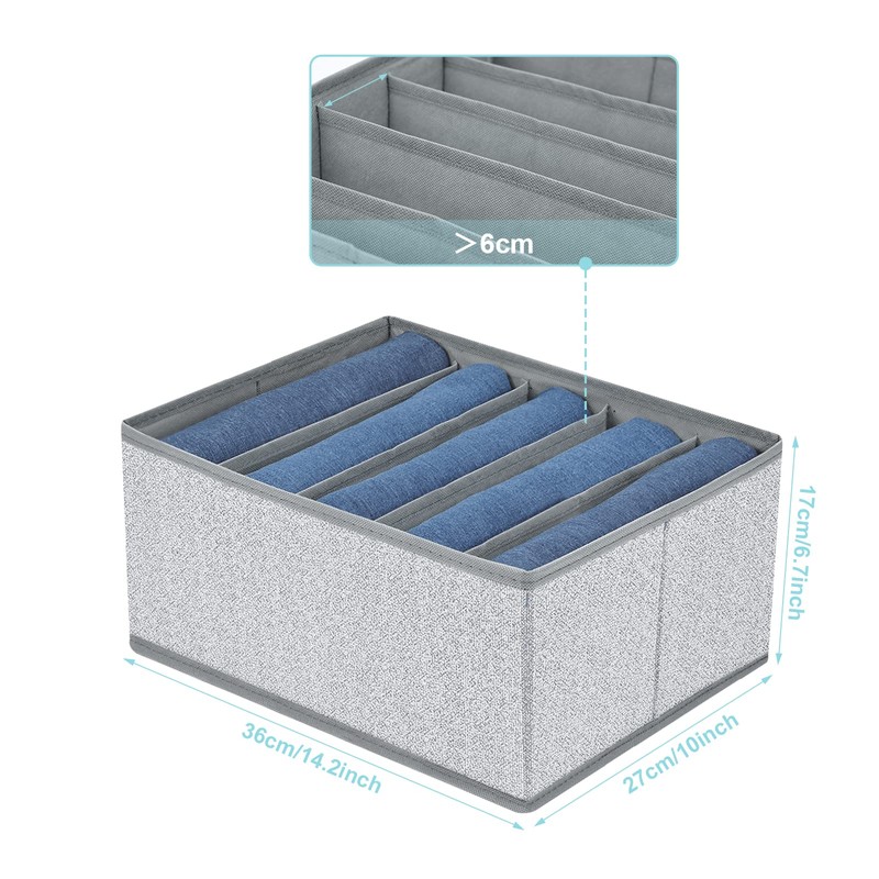 DIMJ Wardrobe Clothes Organizer, Foldable Jeans Organizer, Closet Organizers and