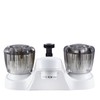 Dura Faucet DF-PL720S-WT RV Bathroom Faucet with Smoked Acrylic Knobs