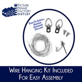 (1) -18x24-1.25" Flat Espresso Profile - Puzzle Frame - Hanging Hardware and Plexiglass Included