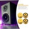 jojofuny 4sets Speaker Cabinet Feet Pads Rubber for Amplifier Isolation