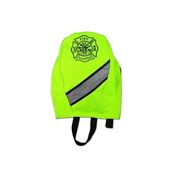 Lightning X Fireman's SCBA Air Pak Respirator Firefighter Mask Face Piece Bag for First Responder (Fluorescent Yellow)