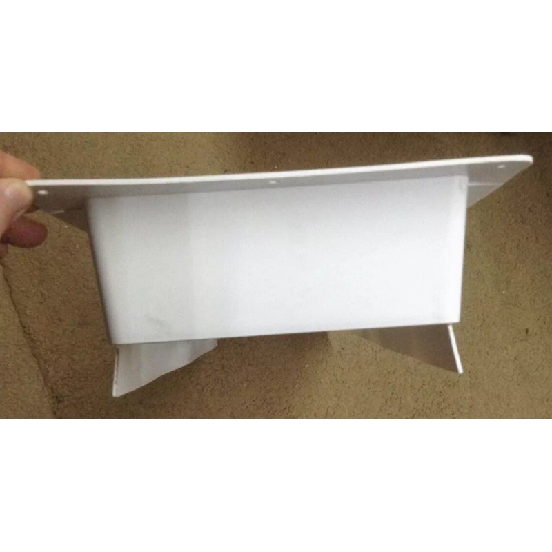 DOMETIC 3311237.000 RV REFRIGERATOR ROOF VENT BASE POLAR WHITE 23"x6.5"