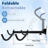 Afcabakila Bike Wall Mount Hanger, Adjustable Horizontal Wall Mount Bike