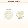 sourcing map 50pcs Sewing Button 11.5mm (0.45") 4 Holes Resin