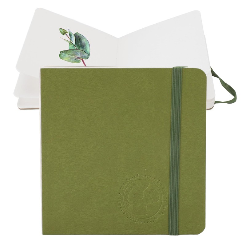Dpofirs Libro de Acuarela, 30 Hojas, 300G, Diseño Compacto, Bloc