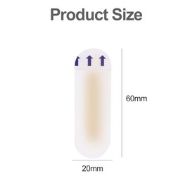 Blister Plasters, Waterproof Gel Plasters, Hydrocolloid Plasters, Blister Pads Gel Plasters for Bladder Foot Protection, Heel Blister Plasters Hiking for Toes and Fingers Forefoot Heel Protection