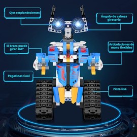 Juguetes robot para niños de 8 a 16 años con aplicación o control remoto, kit de bloques de construcción programables científicos, proyectos STEM, regalos de cumpleaños educativos