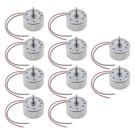 Pack of 10 Mini Fan Motor 1730 RPM DC 3 V Mini Generator Motors Mini Electric Motor Accessories for Model Cars Aeroplanes Scientific Experiments
