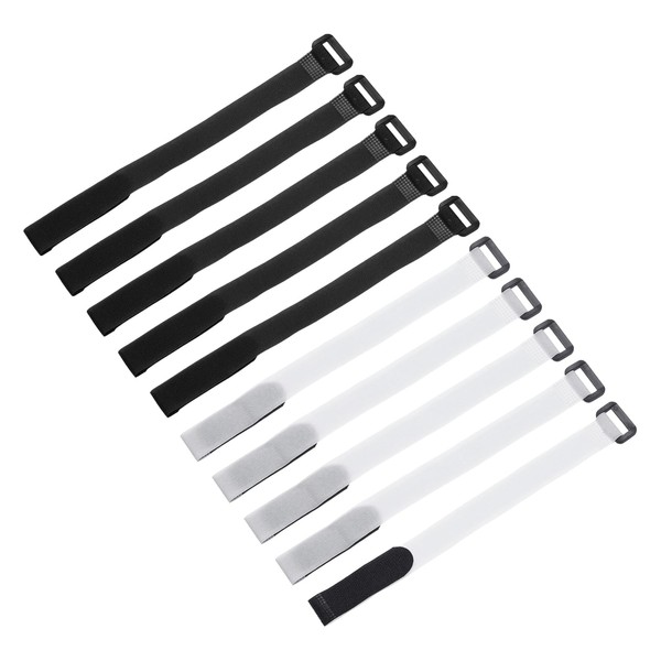 MECCANIXITY 10 Pcs Reusable Battery Tie Down Straps, 0.8" x