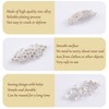 WANDIC Cape Closure Clasps, 3 Pieces 6.3 cm Silver Cape