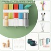 Metal Straw Holder for Cabinet Doors, Magnetic Cup and Straw