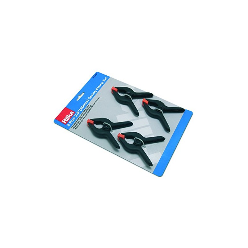 Hilka 64024490 3.25-Inch Spring Clamp Set,Black