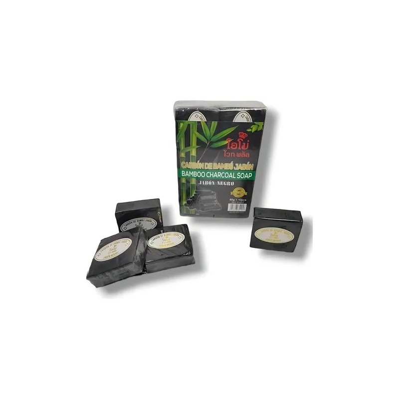 Pack 12 Jabones Semova Carbón de Bambú Limpieza Profunda Antiacne