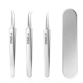Skin Extraction Tweezer Set for Sebum & Blackhead Removal Ultra-fine Tweezer 2ea