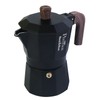 PINTINOX Black&Wood Moka Espresso Maker for 3 Cups
