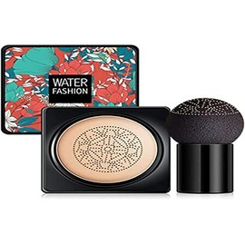 rtyu Mushroom Head Air Cushion BB CC Cream, Nude Makeup Moisturizing Concealer Foundation Makeup Brighten (Natural Skin Tone)