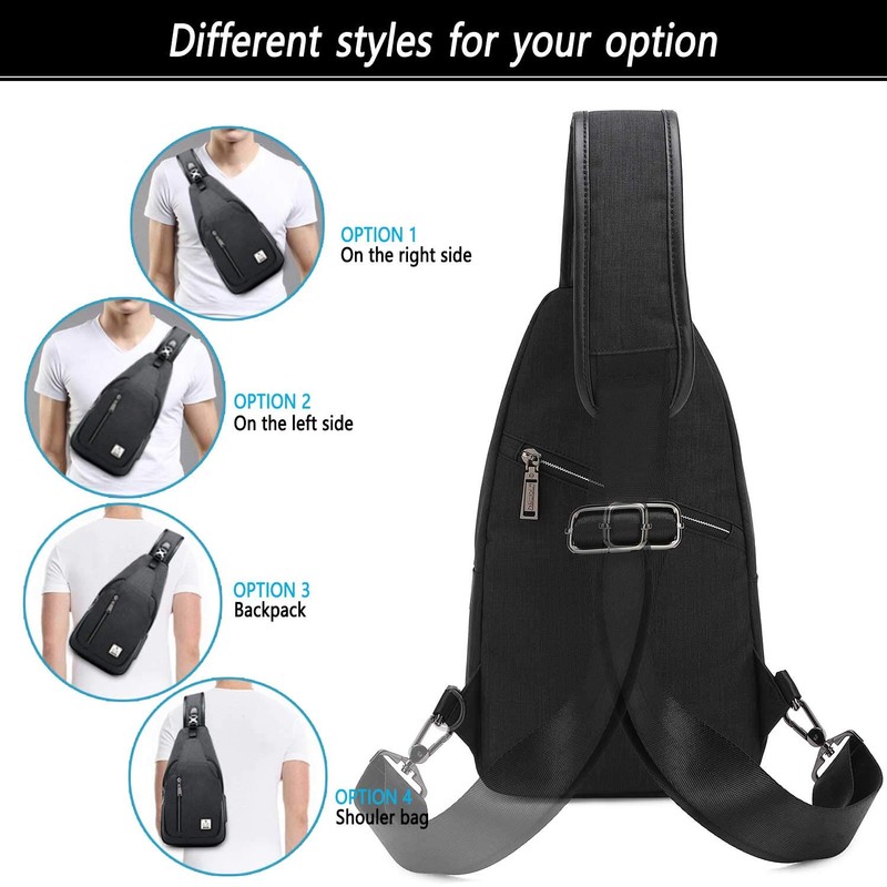 tuowan Small Sling Bag Crossbody Backpack Over the Shoulder Bag