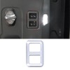 Rear Trunk Trailer Button Frame ABS Silver Trim Fit for