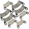 Caltric Front and Rear Brake Pads for Polaris Ranger 570