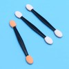 PACKOVE 100pcs Dual-Sided Eyeshadow Stick Makeup Brushes 7.5cm Disposable Sponge