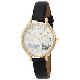 Fieldwork GY006 Women's Analog Wristwatch, Syrup, Leather Strap, Black, Watch Analog, Animal, Casual