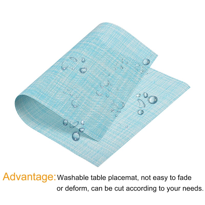 sourcing map Place Mats, 450x300mm Table Mats Set of 2