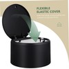 Ciieeo 1pc Mini Desktop Trash Can with Press Top Lid