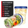Stock Your Home 32oz Plastic Containers with Twist Top Lids
