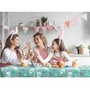 CAKKA Plastic Tablecloth 54x108 Inch, 2Pack Disposable Rectangle Table Cloth/Cover