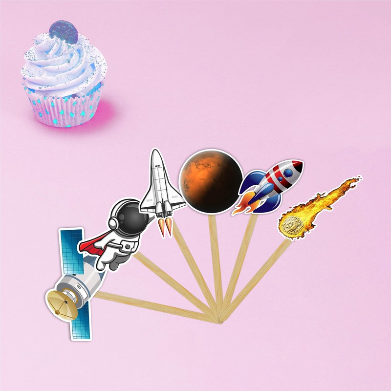 Space Astronaut CupCake Topper