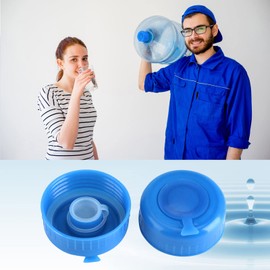 Pack of 5 Water Bottle Caps, 5.5 mm Screw Cap Splash Guard Lid, Leak-proof Caps