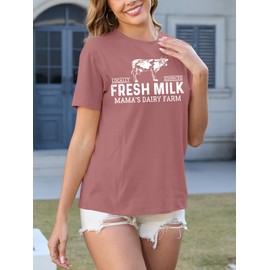 Breastfeeding Shirts for Women Zip Nursing Shirt Mama Nursing Graphic Top Causal Distressed Maternity Shirt Tops Pink