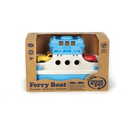 Green Toys Green Toys Ferry Boat with Mini Cars Bathtub Toy, Blue/White, Standard